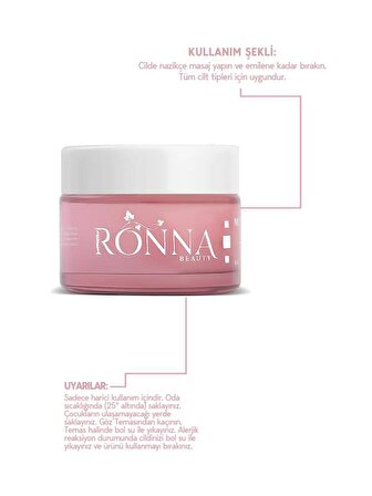 Ronna Beauty Nemlendirici Ve Onarıcı Moisturizing Cream 50 ml Botanical Collagen+Hyaluronic Acid